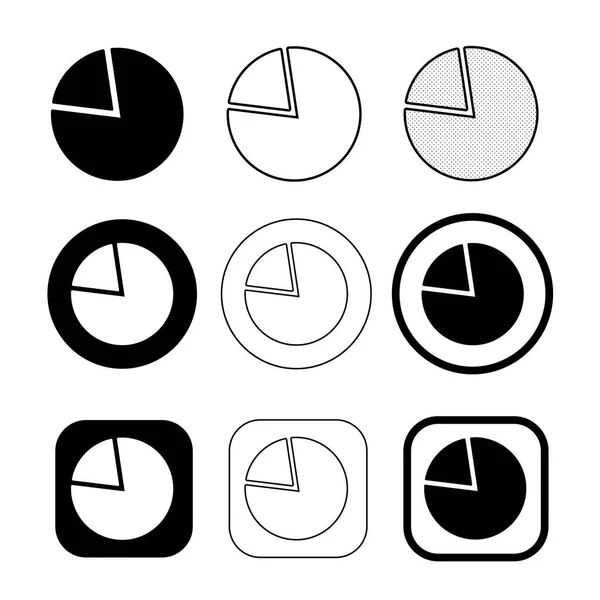 Einfaches Design Von Diagrammdiagrammsymbolen — Stockvektor