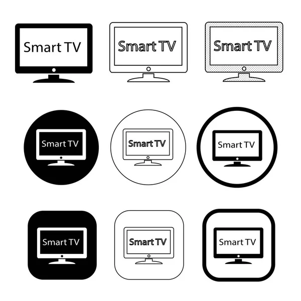 シンプルなテレビアイコンのデザイン — ストックベクタ