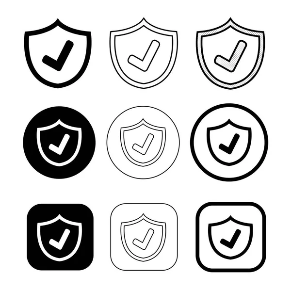 Diseño Signo Icono Seguridad Simple — Archivo Imágenes Vectoriales