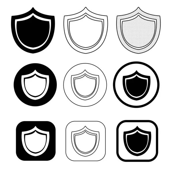 Einfaches Design Für Sicherheitssymbole — Stockvektor