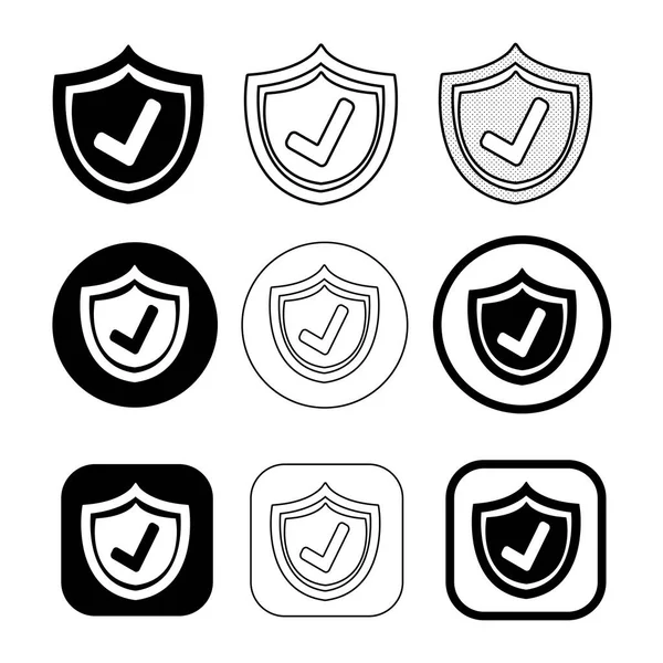 Simple Icône Sécurité Signe Design — Image vectorielle