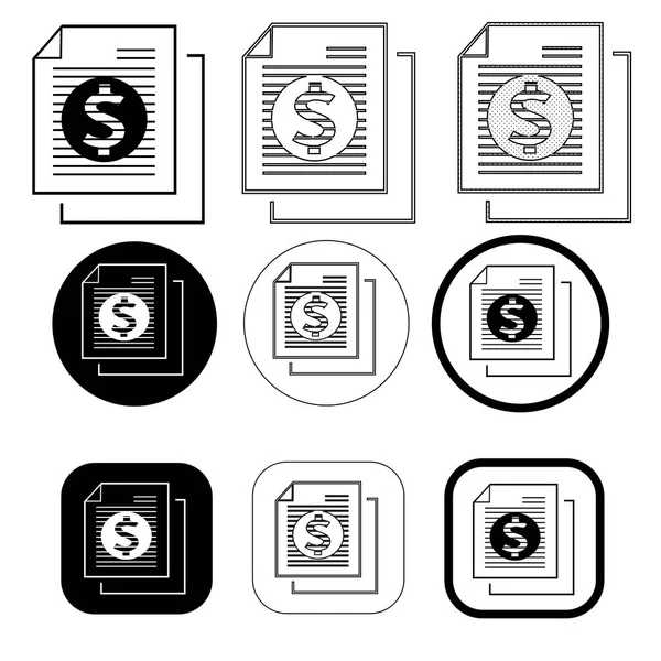 简单的美元货币图标设计 — 图库矢量图片