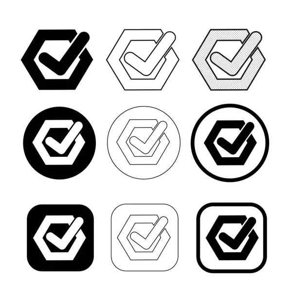 Simpel Markering Ikon Tegn Design – Stock-vektor