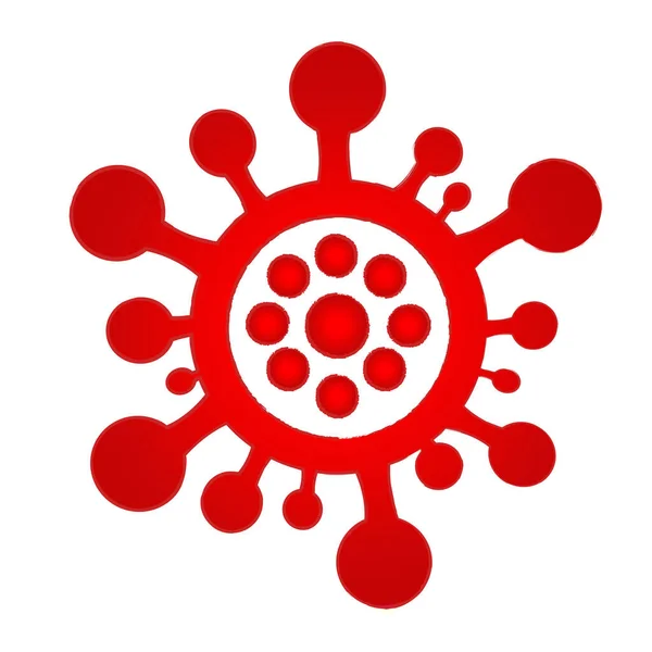 Covid Vecteur Coronavirus Icône Signe Design — Image vectorielle