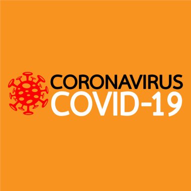 COVID-19 Vektör Coronavirüs simgesi tasarımı