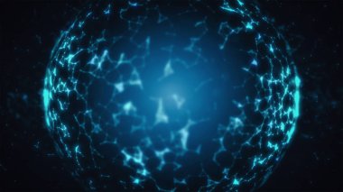 Soyut Plexus Kavrama Arkaplanının 3B Görünümü