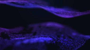 Soyut Plexus Kavrama Arkaplanının 3B Görünümü