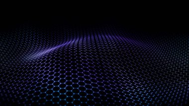 Soyut Altıgen Teknoloji Biçimi Arkaplanı 