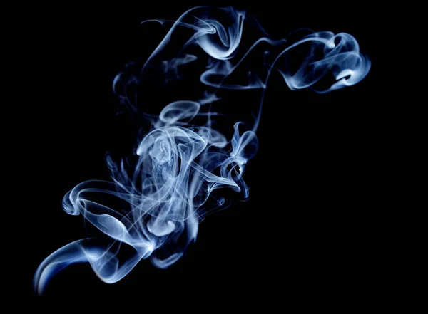 Smoke Isolated Black Background Texture — Stock Photo, Image