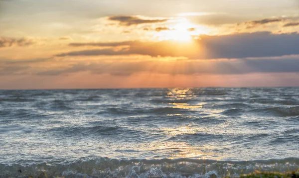 Bellissimo Tramonto Sul Mare — Foto Stock