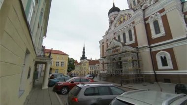 Eski Tallinn kilise, tapınakta. Estonya.