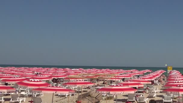 Пляжі в Албені. Спа-курорт в Болгарії. — стокове відео