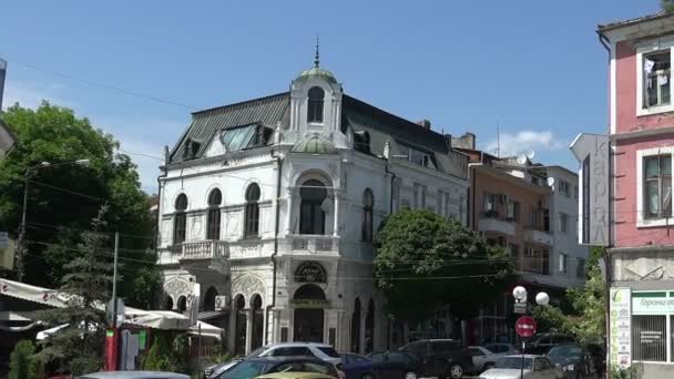 Varna. Bulgaria. Edifici, strade, quartieri . — Video Stock