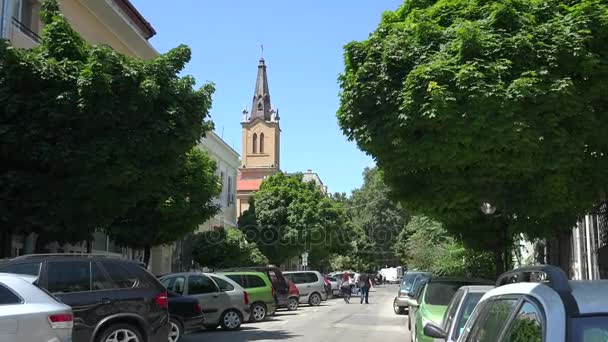 Varna. Bulgaria. Buildings, streets, districts. — Stock Video