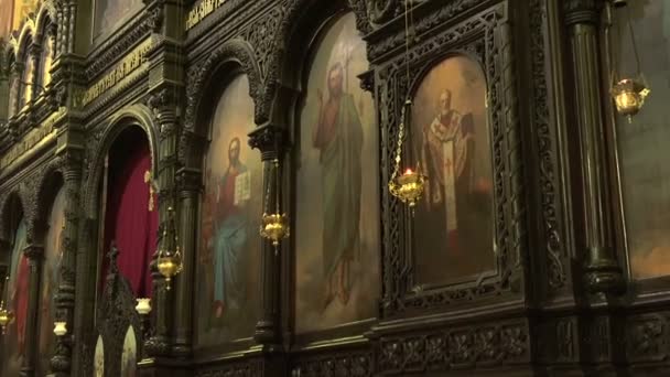 A Catedral da Assunção em Varna, Bulgária . — Vídeo de Stock