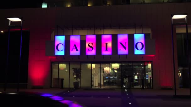 Casino à la station Golden Sands. Varna. Bulgarie . — Video