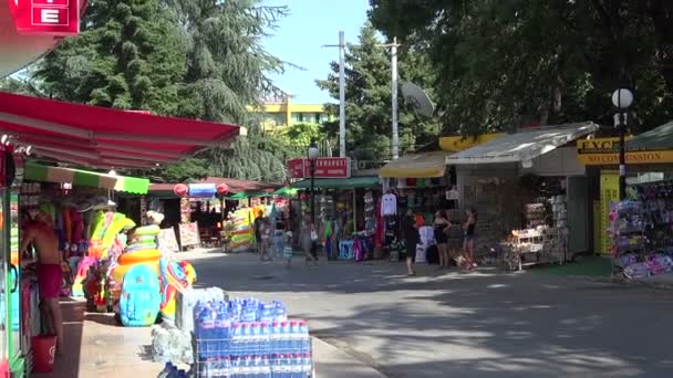 Курорт Золотые пески в Варне. Болгария . — стоковое видео