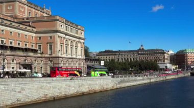 Stockholm. Eski kasaba. Mimarlık, eski evler, sokaklar ve mahalleler.