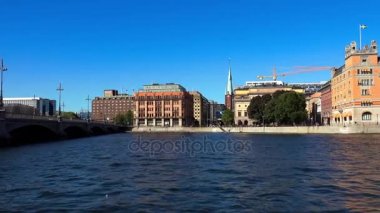 Stockholm. Eski kasaba. Mimarlık, eski evler, sokaklar ve mahalleler.