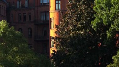 Stockholm. Eski kasaba. Mimarlık, eski evler, sokaklar ve mahalleler.