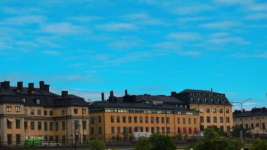 Stockholm. Eski kasaba. Mimarlık, eski evler, sokaklar ve mahalleler.