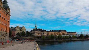 Stockholm. Eski kasaba. Mimarlık, eski evler, sokaklar ve mahalleler.