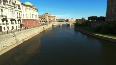 Stockholm. Eski kasaba. Mimarlık, eski evler, sokaklar ve mahalleler.