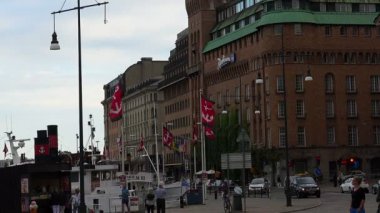 Stockholm. Eski kasaba. Mimarlık, eski evler, sokaklar ve mahalleler.