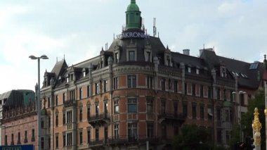 Stockholm. Eski kasaba. Mimarlık, eski evler, sokaklar ve mahalleler.