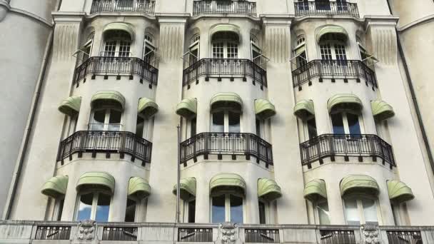 Estocolmo. El casco antiguo. Arquitectura, casas antiguas, calles y barrios. — Vídeo de stock