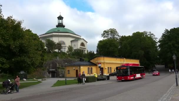 스톡홀름에서 교회입니다. 스웨덴. — 비디오