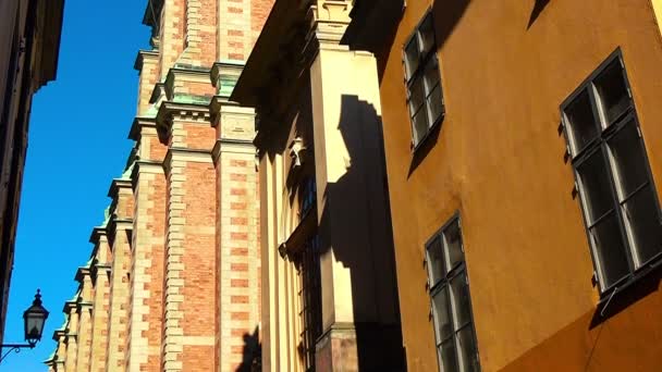 Kirche in Stockholm. Schweden. — Stockvideo