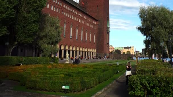 Municipio di Stoccolma. Svezia. — Video Stock
