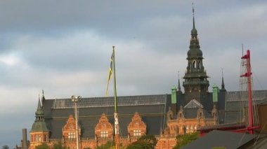 İskelet ahşap gemi. Verviers Stockholm. İsveç.