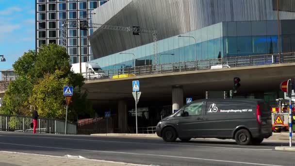 Estação Central em Estocolmo. Suécia . — Vídeo de Stock