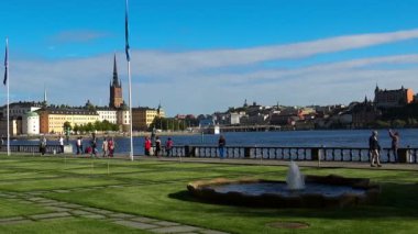 Stockholm 'deki Wrangel Sarayı. İsveç.