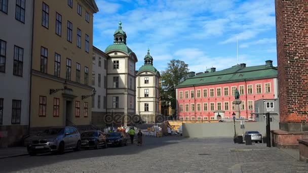 스톡홀름의 브란 겔 궁전입니다. 스웨덴. — 비디오