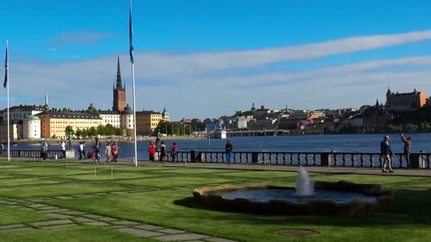 Παλάτι Wrangel στη Στοκχόλμη. Σουηδία. — Αρχείο Βίντεο
