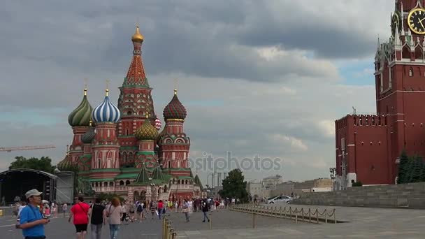 Κόκκινη Πλατεία στη Μόσχα. Η κύρια έλξη της Ρωσίας. — Αρχείο Βίντεο