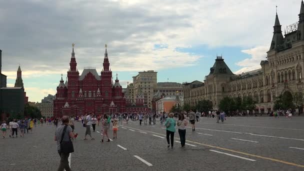 Красная площадь в Москве. Главная достопримечательность России . — стоковое видео