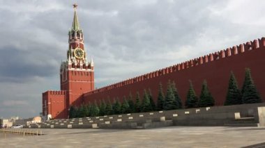 İşçinin kulesi. Kremlin, kırmızı kare görünümü. Moskova.