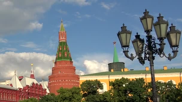 Historical Museum in Moscow. — Stock Video