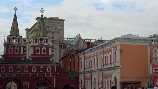 Kazans katedral på Röda torget i Moskva. — Stockvideo
