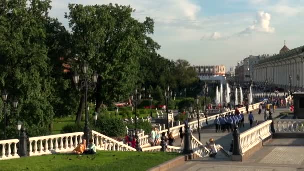 Praça Manege em Moscou . — Vídeo de Stock