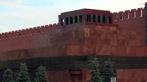 列宁陵墓。莫斯科红场. — 图库视频影像
