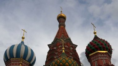 St Basils Katedrali kırmızı kare üzerinde. Moskova.