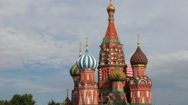 St Basils Katedrali kırmızı kare üzerinde. Moskova.