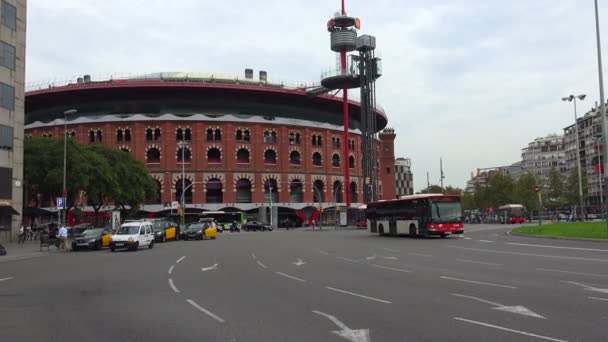 Barcelona. España. Arquitectura, casas antiguas, calles y barrios . — Vídeo de stock