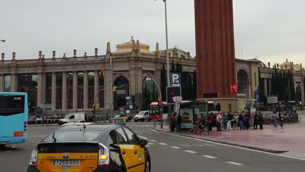 Barcelona. Hiszpania. Architektura, stare domy, ulice i dzielnice. — Wideo stockowe