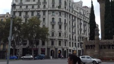 Barcelona'da eski, güzel ev. İspanya.